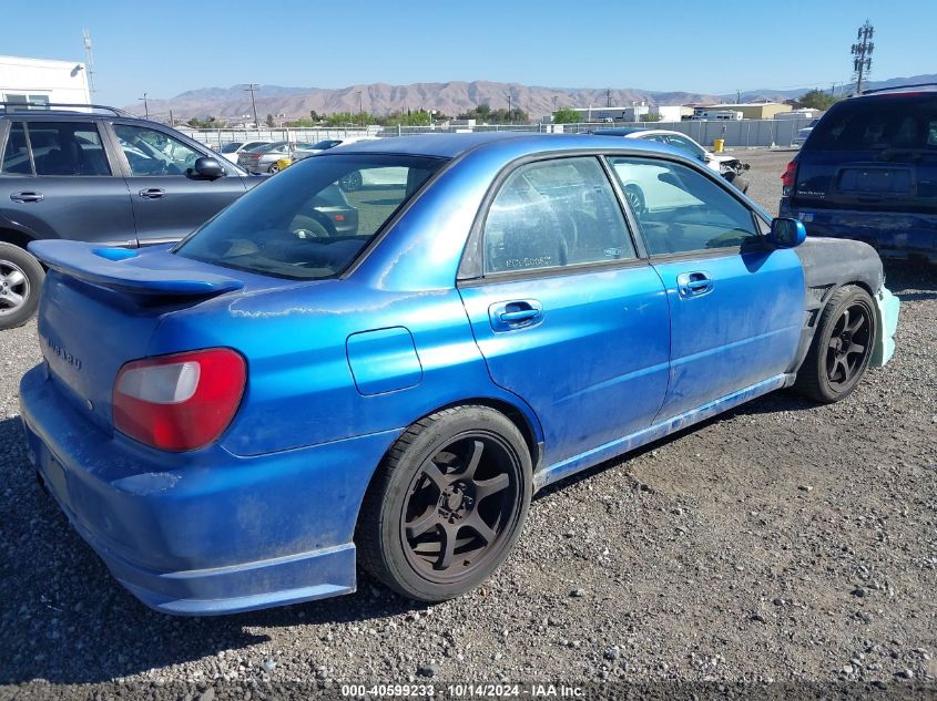 2002 Subaru Impreza Wrx VIN: JF1GD29642G526749 Lot: 40599233