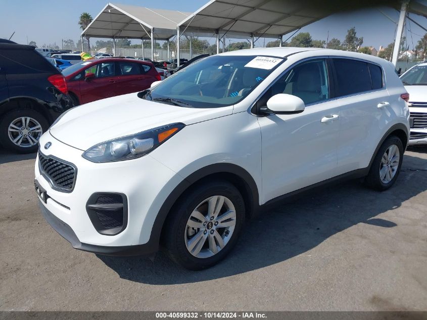 2019 Kia Sportage Lx VIN: KNDPM3AC9K7628307 Lot: 40599332