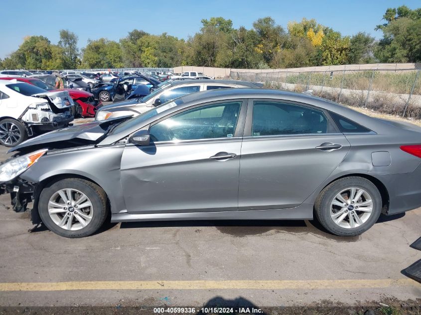 2014 Hyundai Sonata Gls VIN: 5NPEB4AC5EH853911 Lot: 40599336