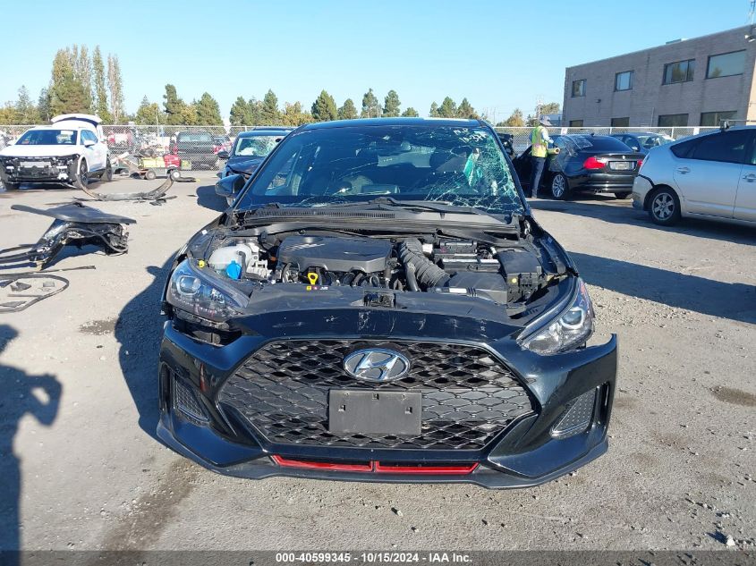 2019 Hyundai Veloster Turbo R-Spec VIN: KMHTH6AB3KU010957 Lot: 40599345