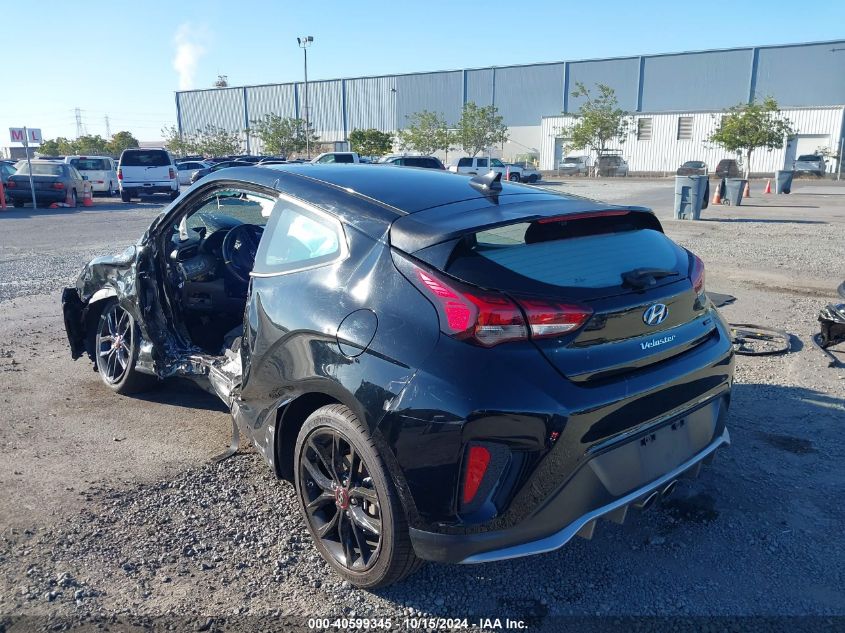 2019 Hyundai Veloster Turbo R-Spec VIN: KMHTH6AB3KU010957 Lot: 40599345