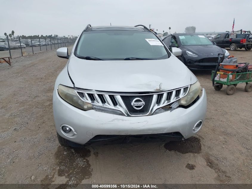 2009 Nissan Murano Sl VIN: JN8AZ18U49W020564 Lot: 40599356