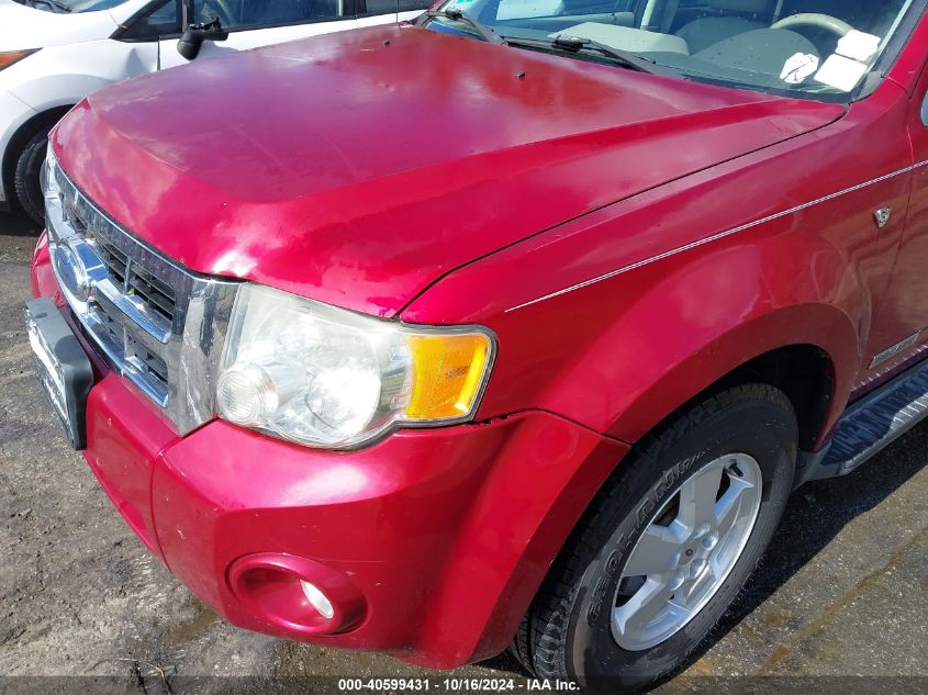 2008 Ford Escape Xlt VIN: 1FMCU93188KA05162 Lot: 40599431