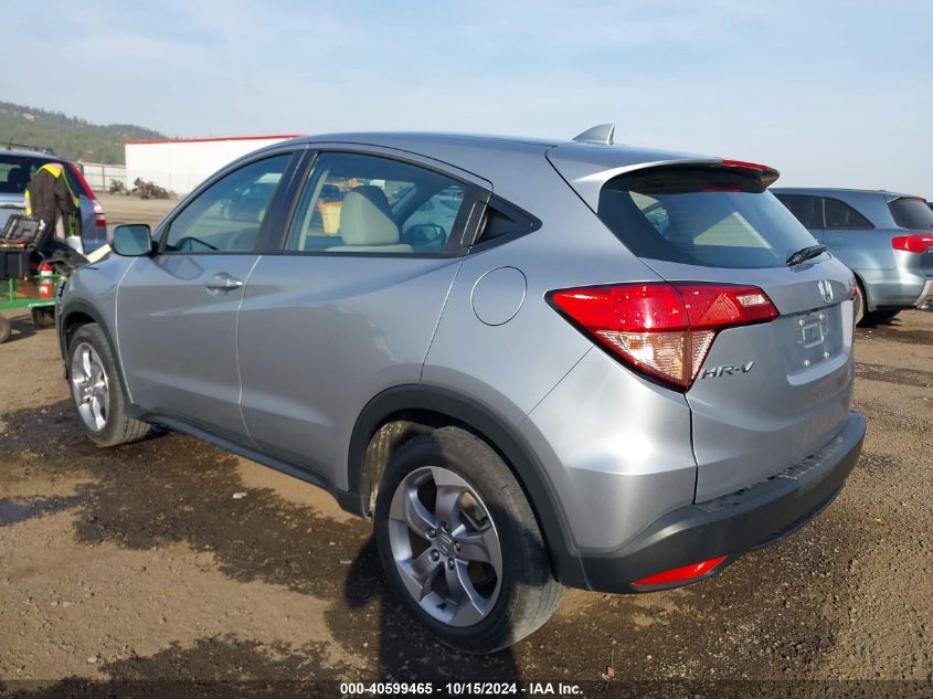 2018 Honda Hr-V Lx VIN: 3CZRU6H37JG713837 Lot: 40599465