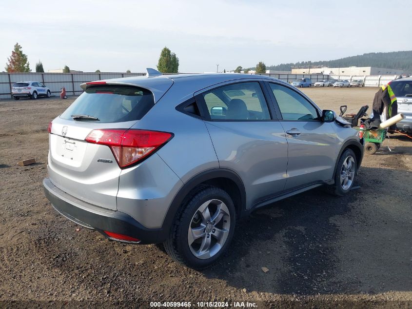 2018 Honda Hr-V Lx VIN: 3CZRU6H37JG713837 Lot: 40599465