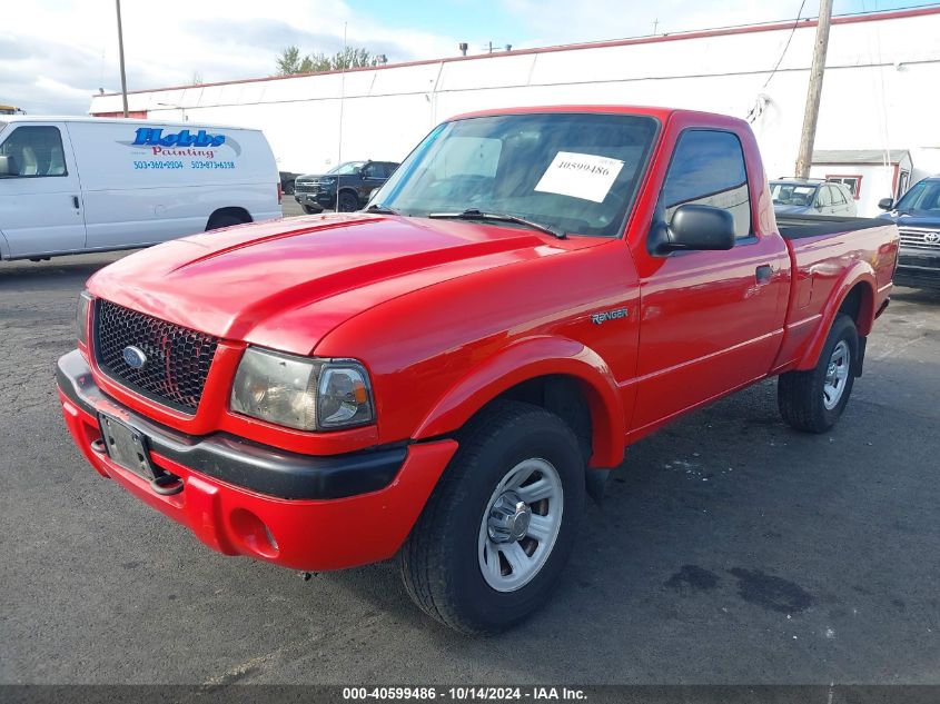 2001 Ford Ranger Edge/Xl/Xlt VIN: 1FTYR10U91TB00745 Lot: 40599486