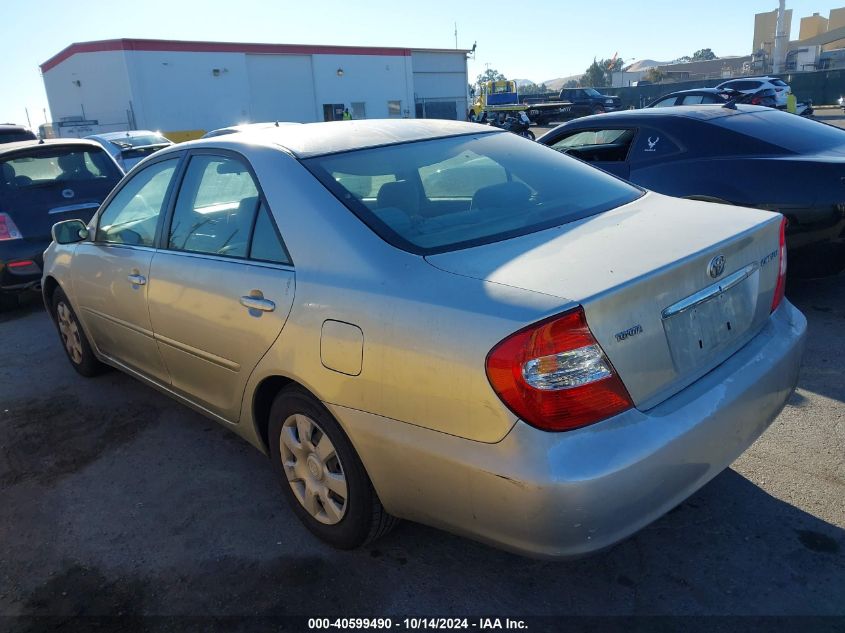 2003 Toyota Camry Le VIN: JTDBE32K830167284 Lot: 40599490