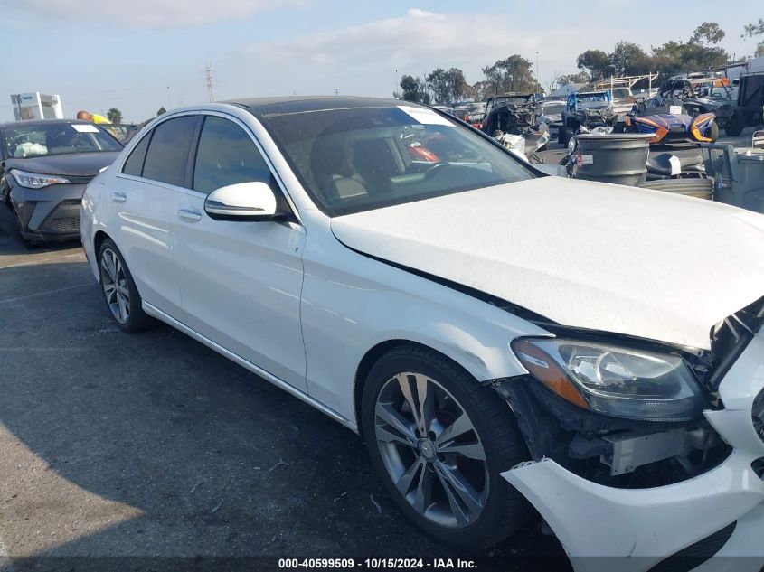 2016 Mercedes-Benz C 300 Luxury/Sport VIN: 55SWF4JB4GU148906 Lot: 40599509