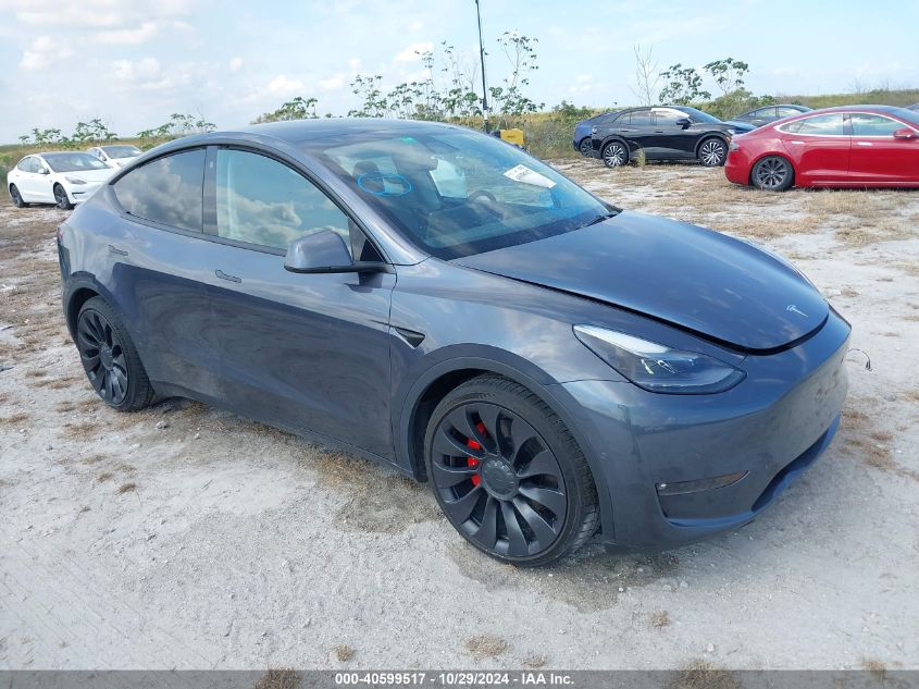 2022 TESLA MODEL Y PERFORMANCE DUAL MOTOR ALL-WHEEL DRIVE - 7SAYGDEF8NF375505