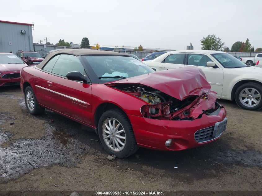 2001 Chrysler Sebring Lxi VIN: 1C3EL55U51N593577 Lot: 40599533