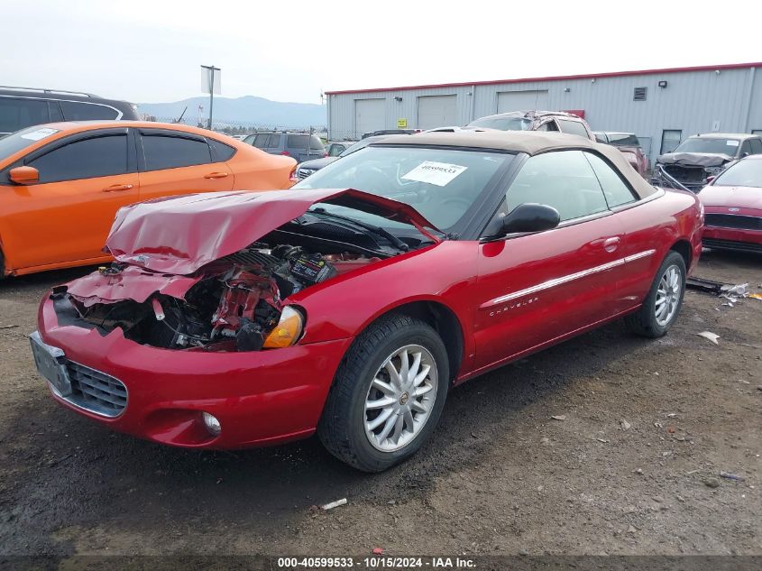 2001 Chrysler Sebring Lxi VIN: 1C3EL55U51N593577 Lot: 40599533