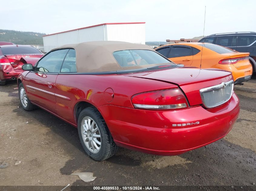 2001 Chrysler Sebring Lxi VIN: 1C3EL55U51N593577 Lot: 40599533