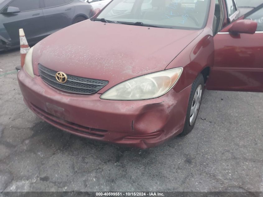 2004 Toyota Camry Le VIN: 4T1BE32K24U325883 Lot: 40599551