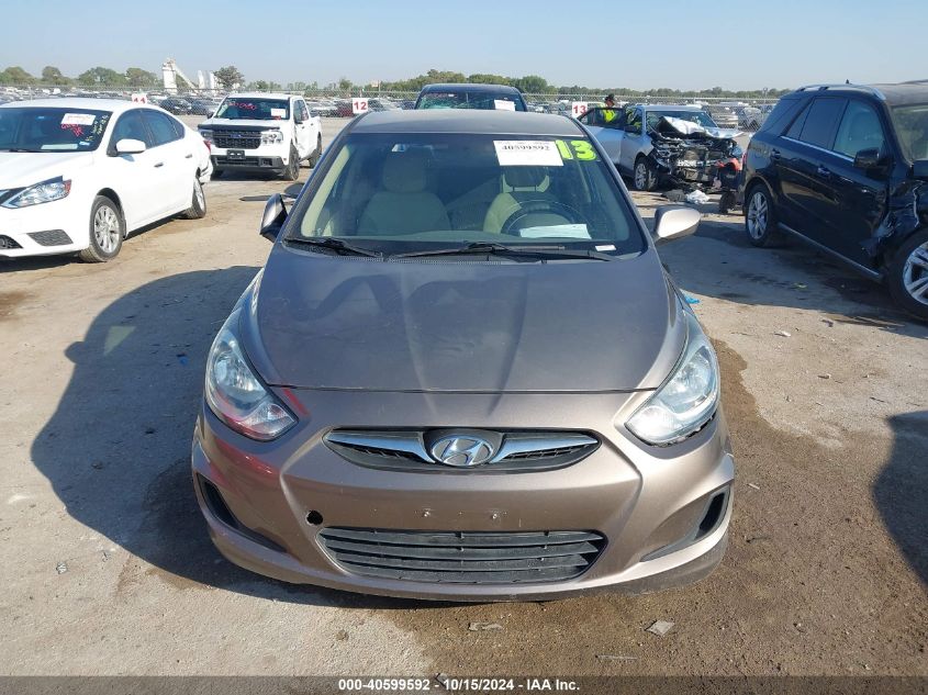 2013 Hyundai Accent Gls VIN: KMHCT4AEXDU550287 Lot: 40599592