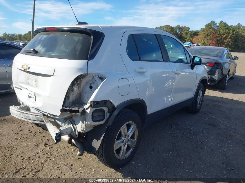 2018 Chevrolet Trax Ls VIN: 3GNCJNSB8JL303366 Lot: 40599832