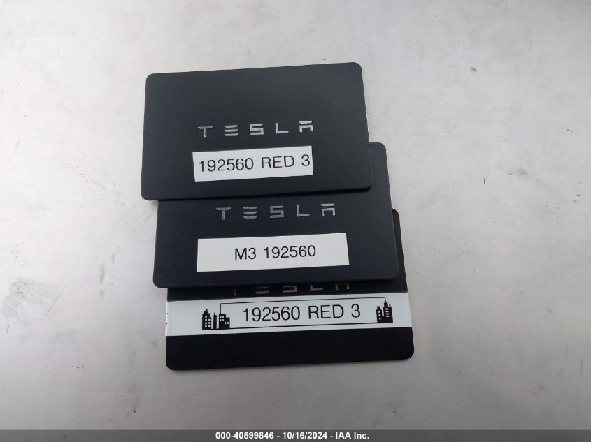 2022 Tesla Model 3 Long Range Dual Motor All-Wheel Drive VIN: 5YJ3E1EB9NF192560 Lot: 40599846