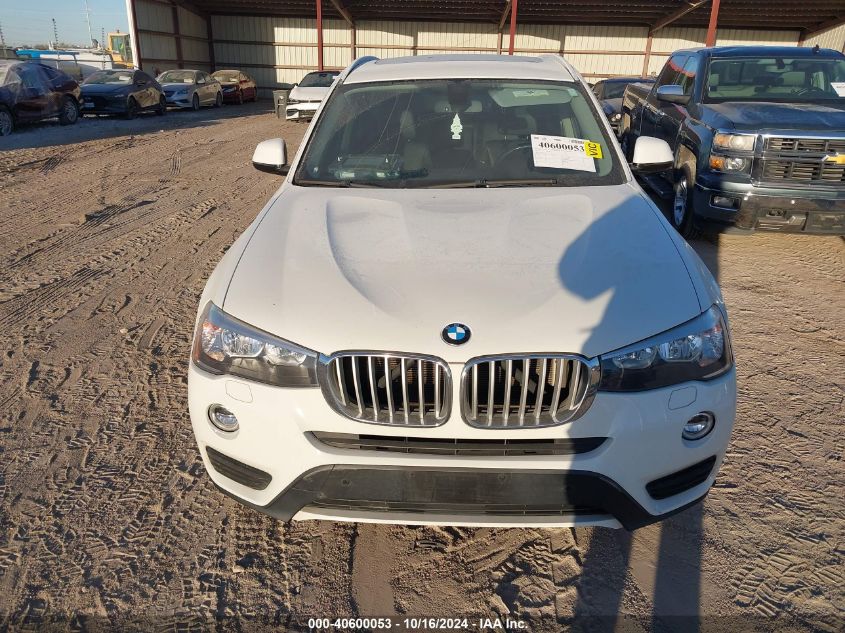 2017 BMW X3 XDRIVE28I - 5UXWX9C32H0T16879