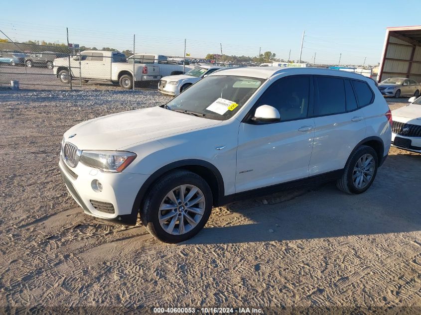 2017 BMW X3 XDRIVE28I - 5UXWX9C32H0T16879