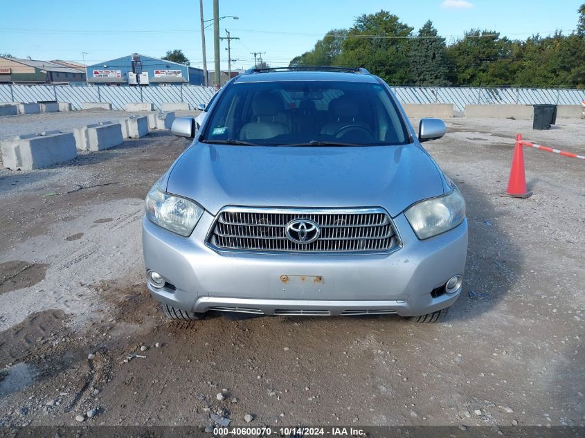 2008 Toyota Highlander Hybrid Limited VIN: JTEEW44A982025537 Lot: 40600070