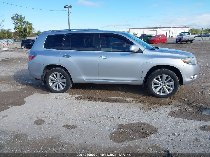 2008 Toyota Highlander Hybrid Limited VIN: JTEEW44A982025537 Lot: 40600070