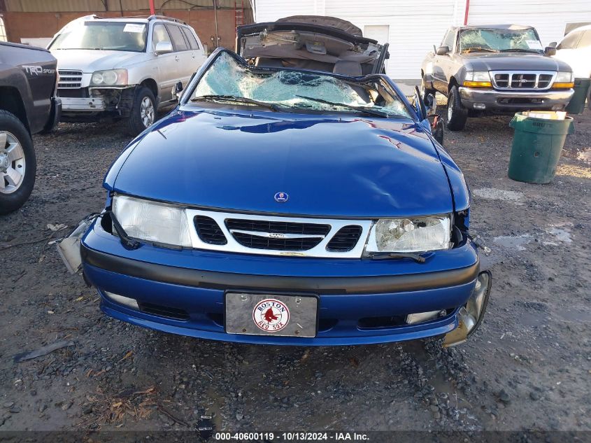 2002 Saab 9-3 Se VIN: YS3DF78K727003477 Lot: 40600119