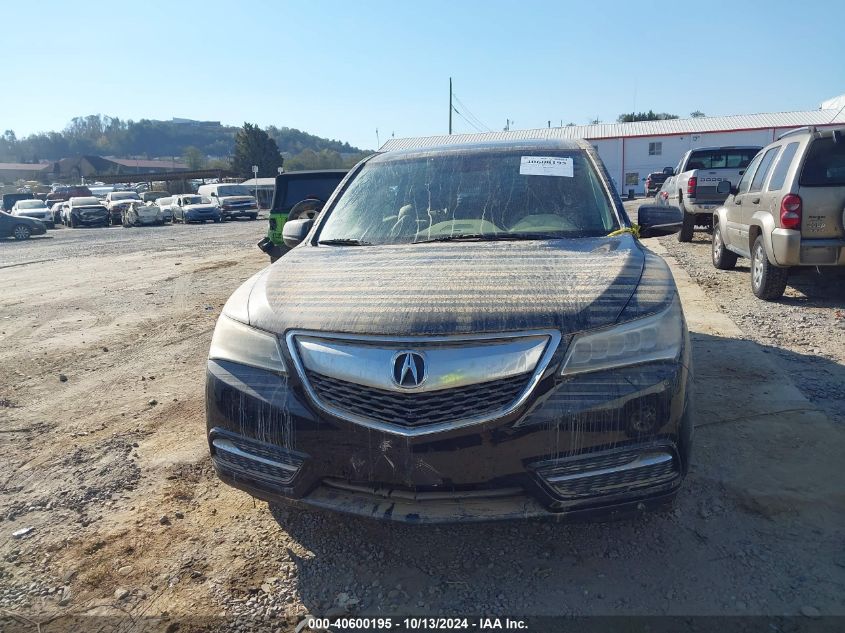 2014 Acura Mdx VIN: 5FRYD4H21EB027428 Lot: 40600195