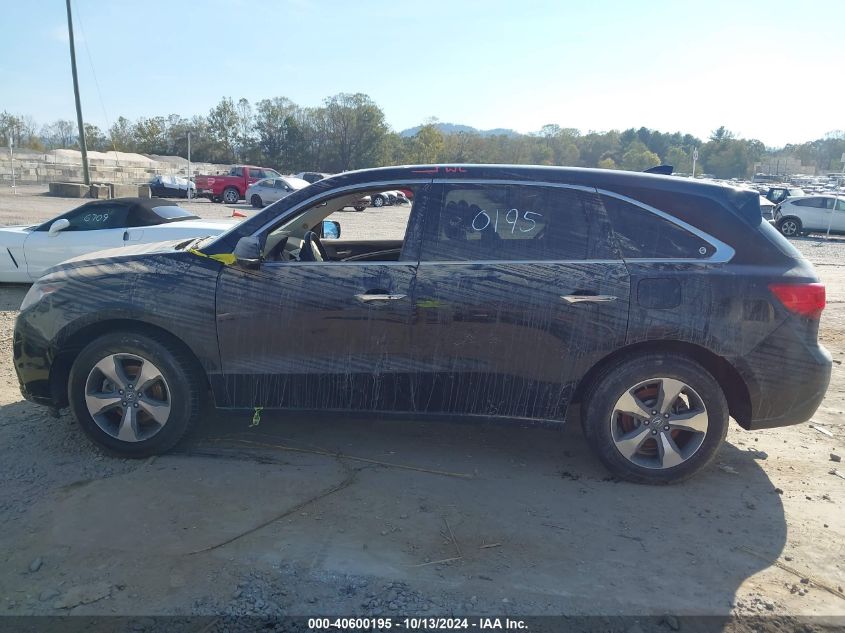 2014 Acura Mdx VIN: 5FRYD4H21EB027428 Lot: 40600195