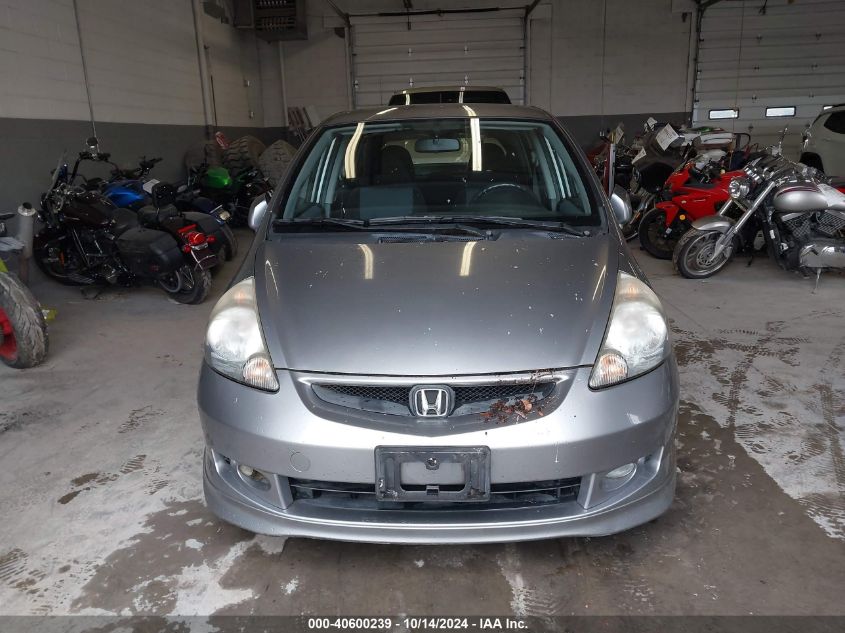 2008 Honda Fit Sport VIN: JHMGD38698S020369 Lot: 40600239