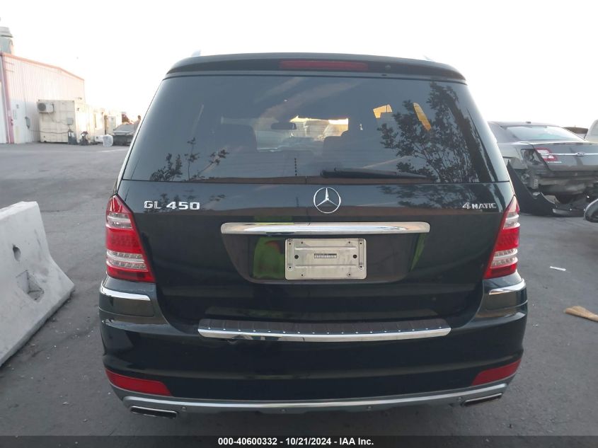 2010 Mercedes-Benz Gl 450 4Matic VIN: 4JGBF7BE5AA591183 Lot: 40600332