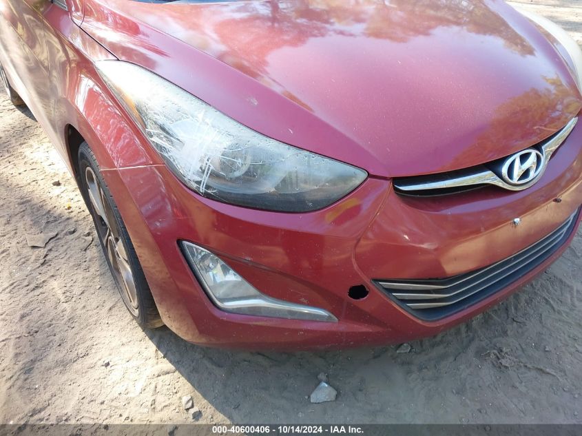 2014 Hyundai Elantra Limited VIN: 5NPDH4AE1EH500478 Lot: 40600406