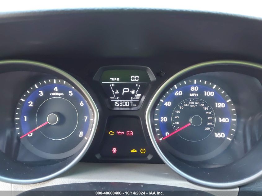 2014 Hyundai Elantra Limited VIN: 5NPDH4AE1EH500478 Lot: 40600406