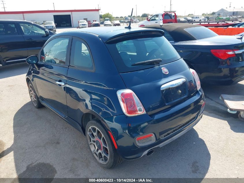 2013 Fiat 500 Sport VIN: 3C3CFFBR1DT513992 Lot: 40600423