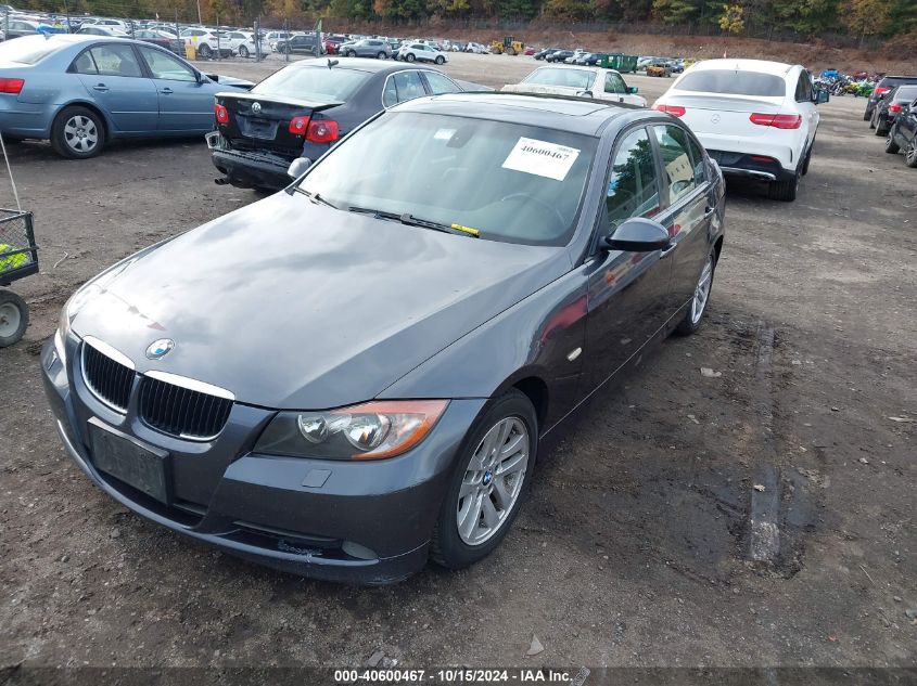 2007 BMW 328Xi VIN: WBAVC93587KX53182 Lot: 40600467