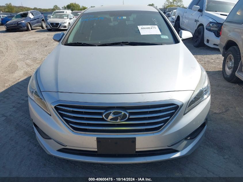 2016 Hyundai Sonata Se VIN: 5NPE24AF3GH326608 Lot: 40600475