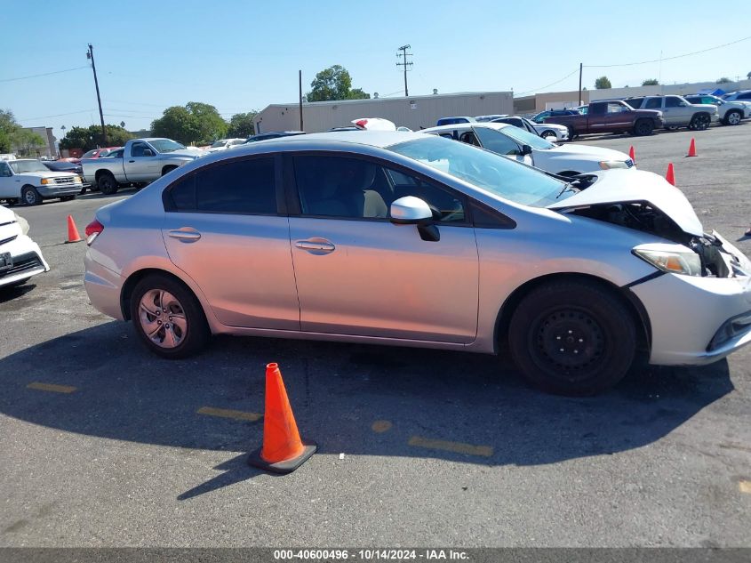 2013 Honda Civic Lx VIN: 19XFB2F56DE270088 Lot: 40600496