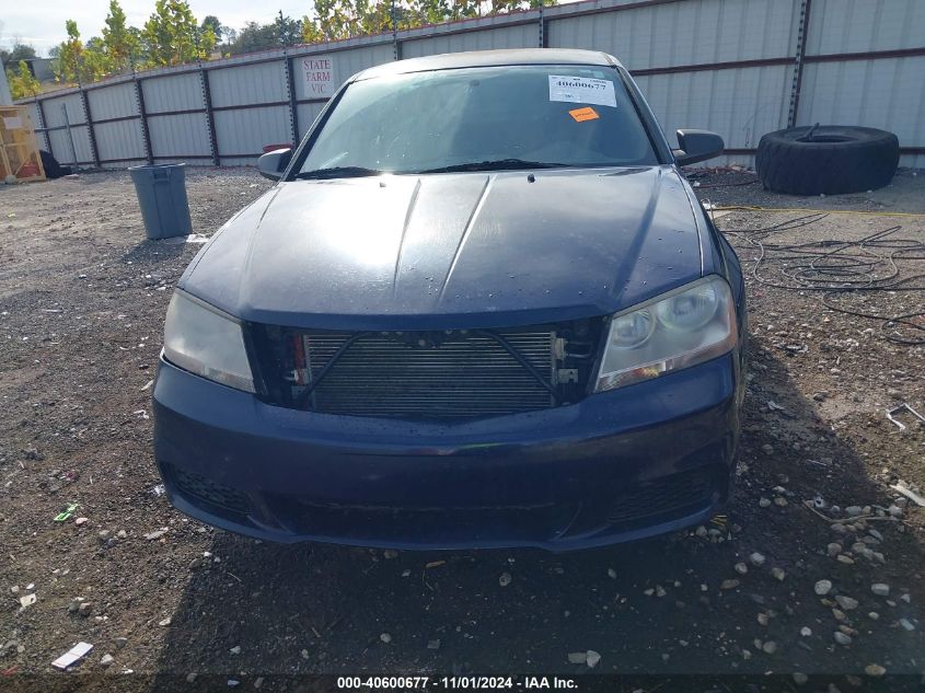 2013 Dodge Avenger Se V6 VIN: 1C3CDZAG4DN756798 Lot: 40600677