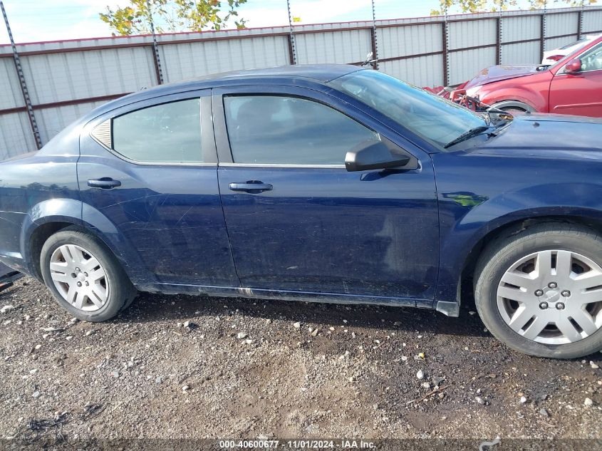 2013 Dodge Avenger Se V6 VIN: 1C3CDZAG4DN756798 Lot: 40600677