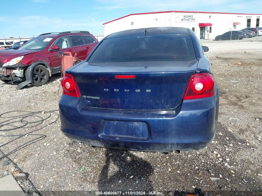 2013 Dodge Avenger Se V6 VIN: 1C3CDZAG4DN756798 Lot: 40600677