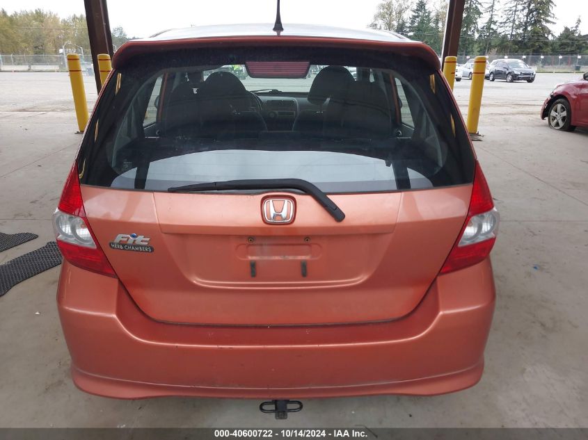 2007 Honda Fit Sport VIN: JHMGD37657S062408 Lot: 40600722