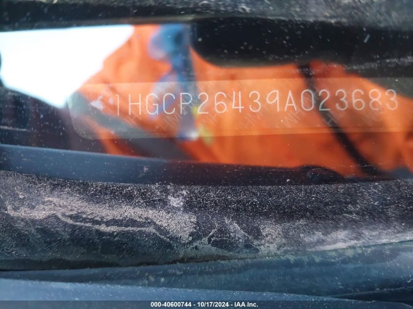 2009 Honda Accord 2.4 Lx-P VIN: 1HGCP26439A023683 Lot: 40600744
