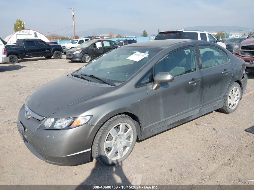 2008 Honda Civic Lx VIN: 2HGFA15548H340164 Lot: 40600759