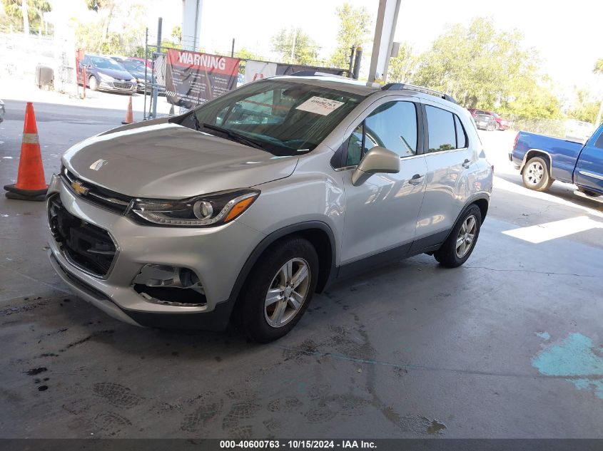 VIN 3GNCJLSB4KL181837 2019 CHEVROLET TRAX LT