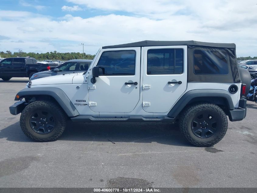 2018 Jeep Wrangler Jk Unlimited Sport S 4X4 VIN: 1C4BJWDG6JL859089 Lot: 40600778