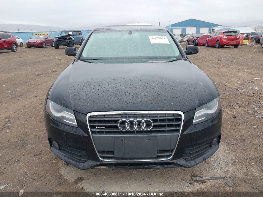 2012 Audi A4 2.0T Premium VIN: WAUBFAFLXCN005676 Lot: 40600811