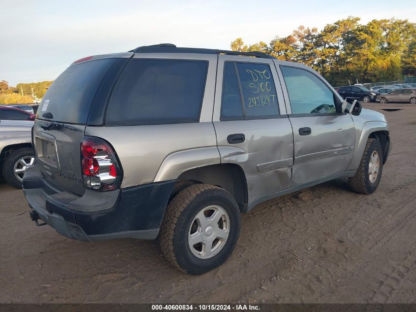 2002 Chevrolet Trailblazer Ls VIN: 1GNDT13S322454883 Lot: 40600834