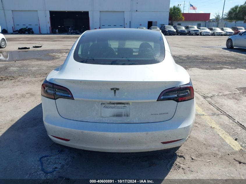 2022 Tesla Model 3 Long Range Dual Motor All-Wheel Drive VIN: 5YJ3E1EB4NF172121 Lot: 40600891