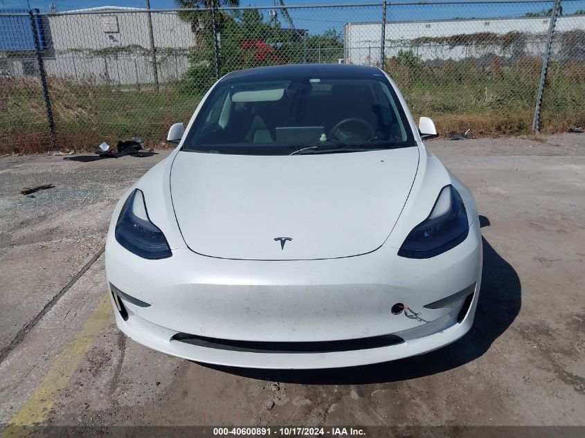 2022 Tesla Model 3 Long Range Dual Motor All-Wheel Drive VIN: 5YJ3E1EB4NF172121 Lot: 40600891