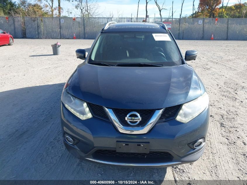 2016 Nissan Rogue Sl VIN: 5N1AT2MV4GC846584 Lot: 40600908