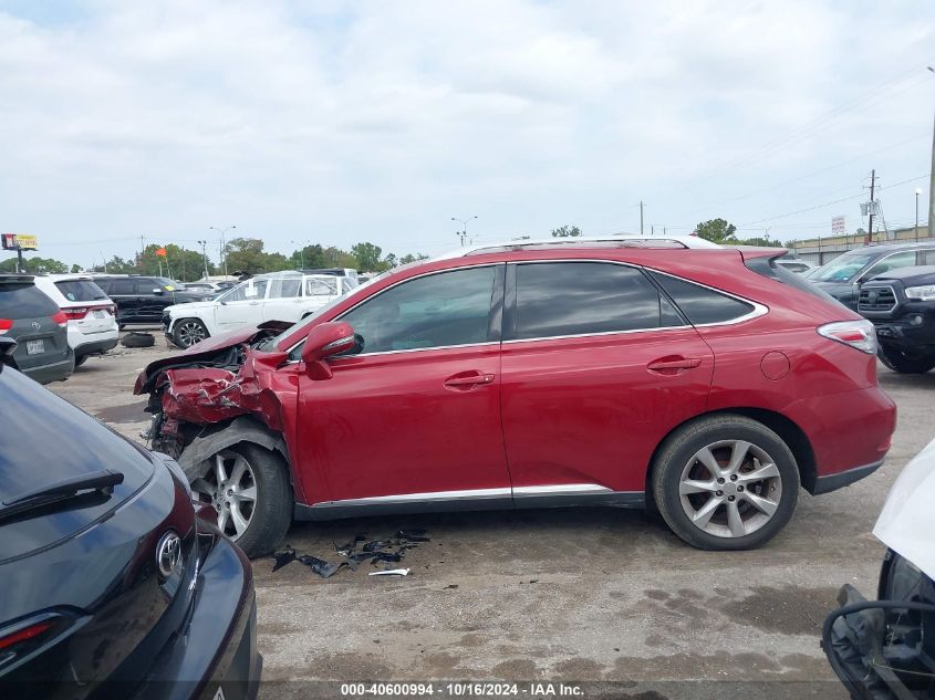 2012 Lexus Rx 350 VIN: 2T2ZK1BA1CC075180 Lot: 40600994