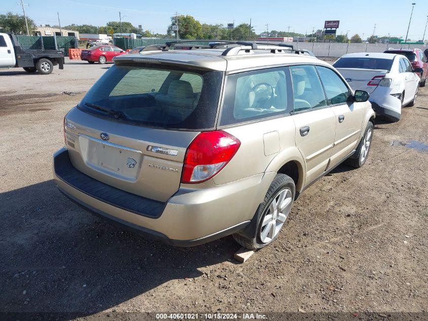 2008 Subaru Outback 2.5I/2.5I L.l. Bean Edition VIN: 4S4BP61C587349993 Lot: 40601021